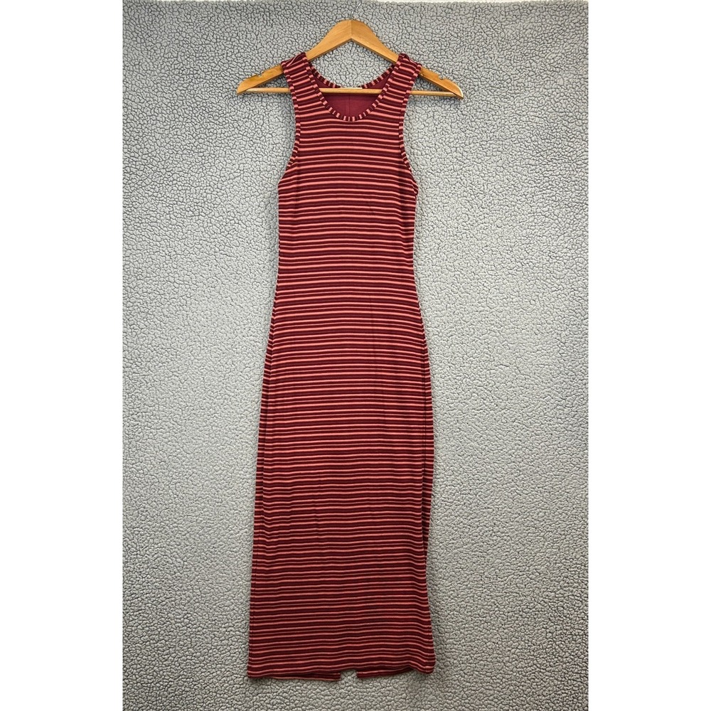 Marine‎ Layer Lexi Rib Poplin Body Con Maxi Dress Striped Womens Size XS